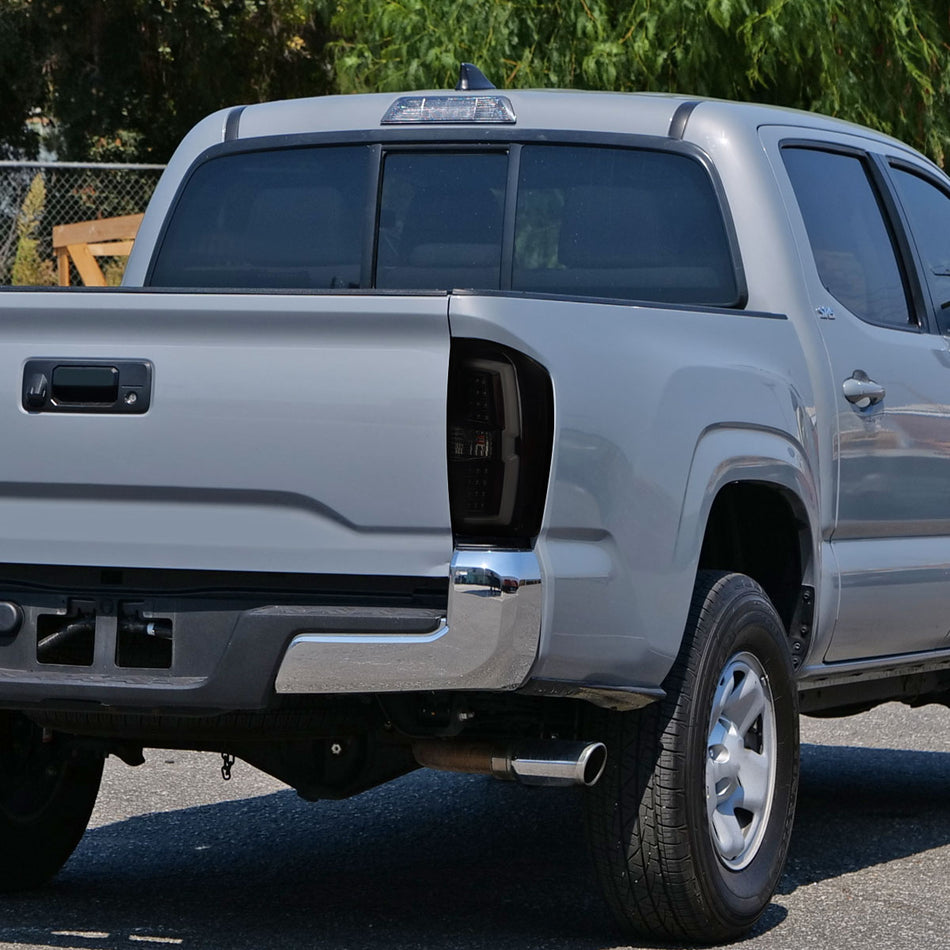 2016-2022 Toyota Tacoma LED Bar Tail Lights (Glossy Black Housing/Smoked Lens)