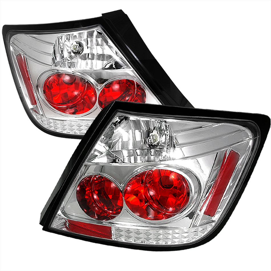 2004-2010 Scion tC Tail Lights (Chrome Housing/Clear Lens)
