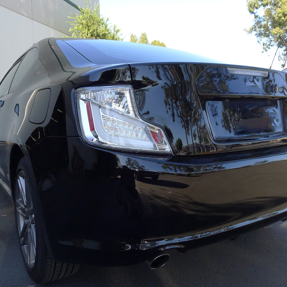 2011-2013 Scion tC LED Tail Lights (Chrome Housing/Clear Lens)