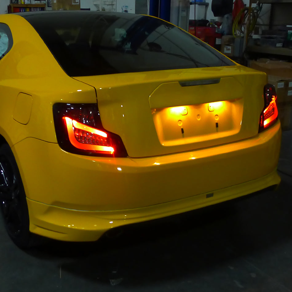 2011-2013 Scion tC LED Tail Lights (Chrome Housing/Smoked Lens)