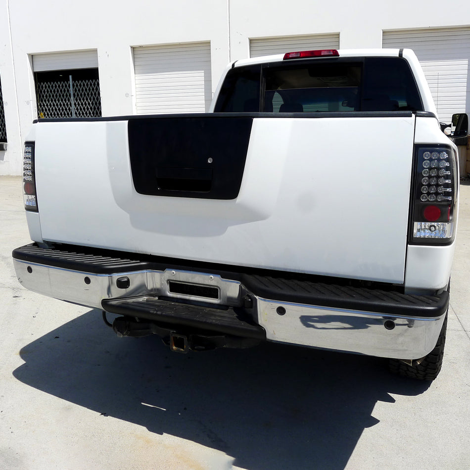2004-2015 Nissan Titan LED Tail Lights (Matte Black Housing/Clear Lens)