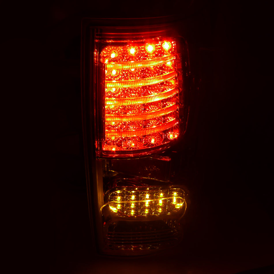 2007-2013 Toyota Tundra LED Tail Lights (Chrome Housing/Clear Lens)
