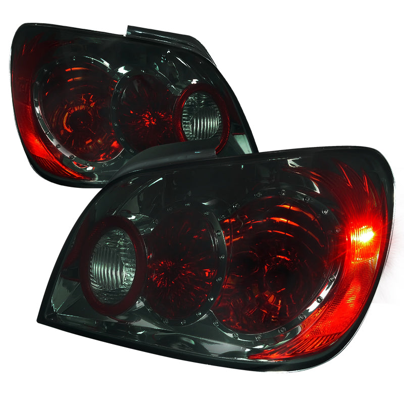 2002-2003 Subaru Impreza Sedan Tail Lights (Chrome Housing/Smoked Lens)