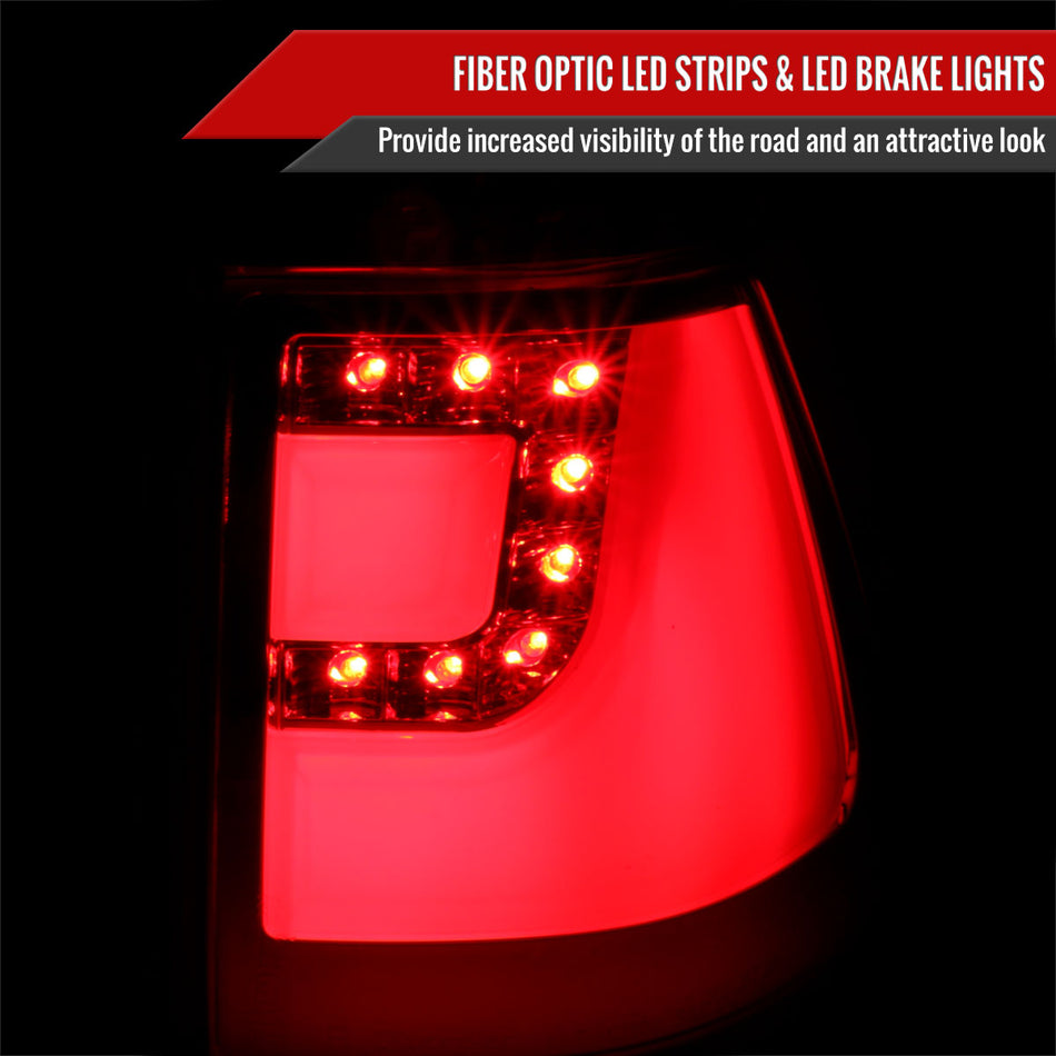 2000-2006 BMW E53 X5 LED Tail Lights (Chrome Housing/Clear Lens)