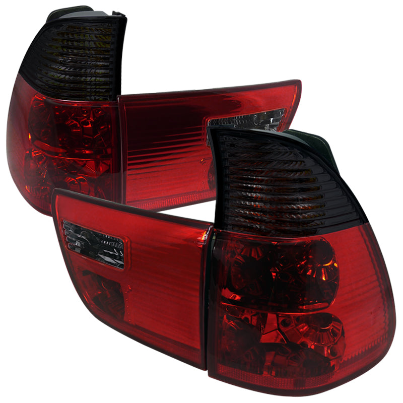 2000-2006 BMW E53 X5 Tail Lights - APC (Chrome Housing/Red Smoked Lens)