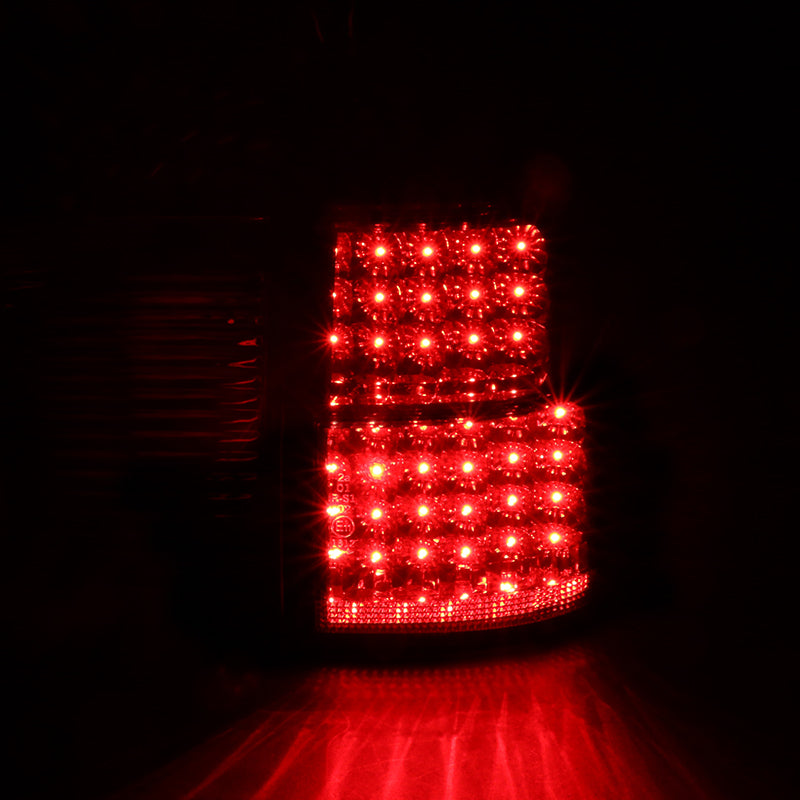 2000-2006 BMW E53 X5 LED Tail Lights - OZ (Chrome Housing/Red Smoked Lens)