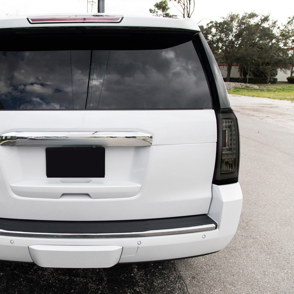 2015-2020 GMC Yukon/Yukon XL Denali SLE/SLT LED Tail Lights (Glossy Black Housing/Smoked Lens)