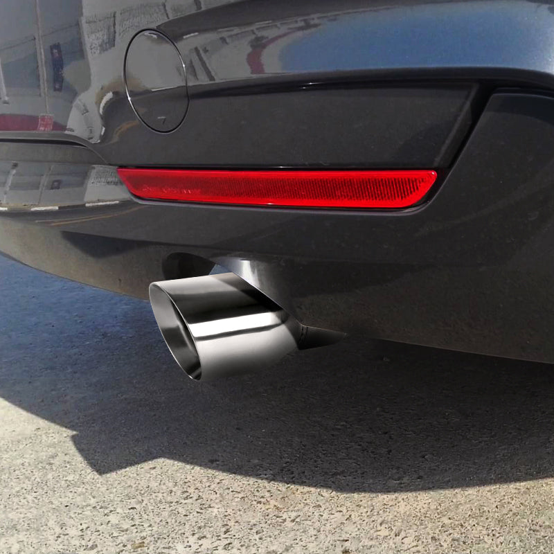 Universal 2.5" Inlet/3.5" Oulet Chrome Stainless Steel Exhaust Muffler Tip