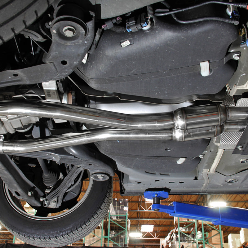 2010-2015 Chevrolet Camaro 3.6L V6 Stainless Steel Dual Catback Exhaust System (Burnt Tip)