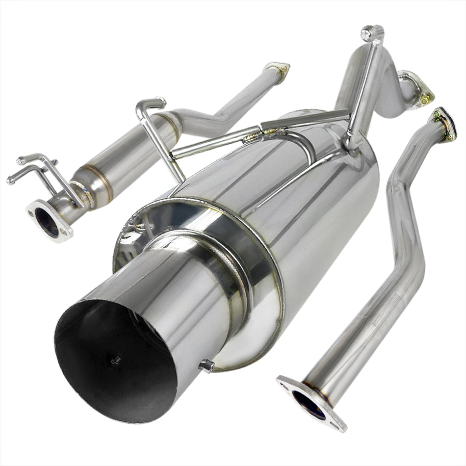 2001-2005 Honda Civic EX HX Si Coupe T-304 Stainless Steel N1 Style Catback Exhaust System