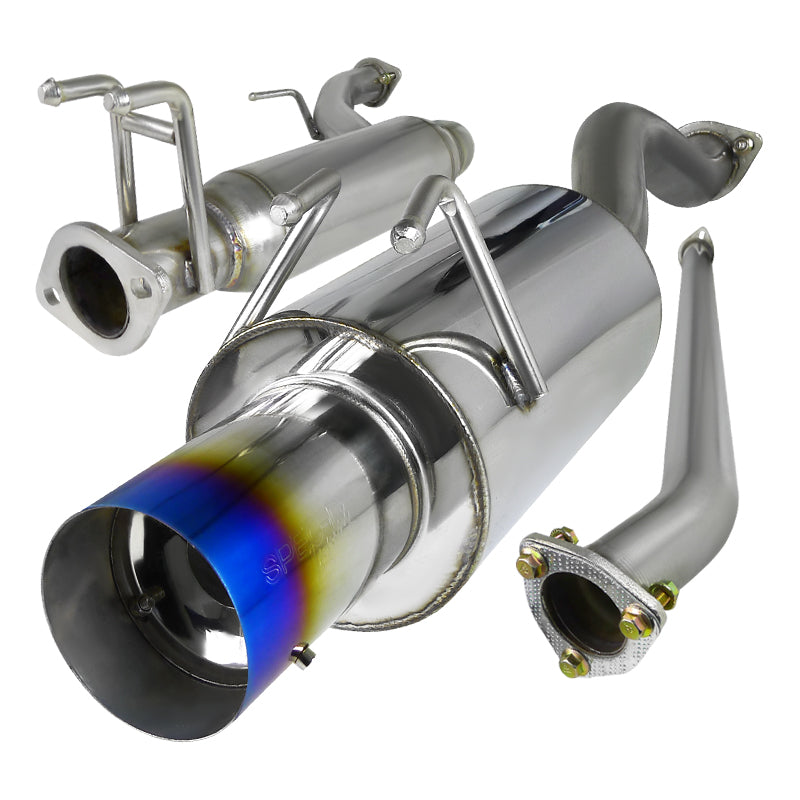 2006-2011 Honda Civic EX LX DX Sedan T-304 Stainless Steel N1 Style Catback Exhaust System w/ Burnt Tip