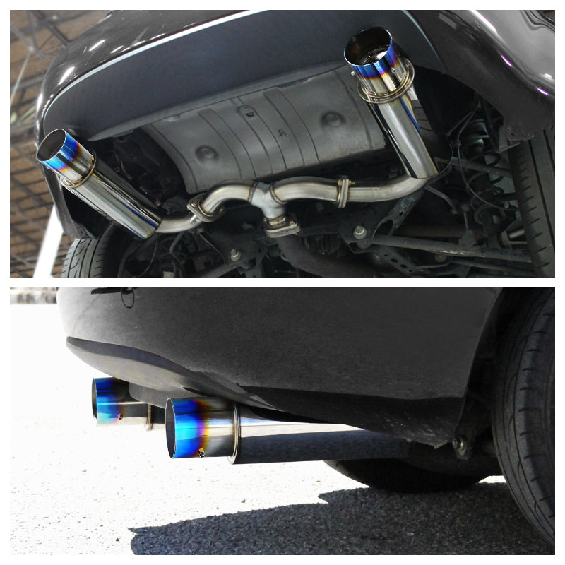 2006-2008 Mazda MX-5 Miata Stainless Steel Catback Exhaust System w/ Burnt Tip