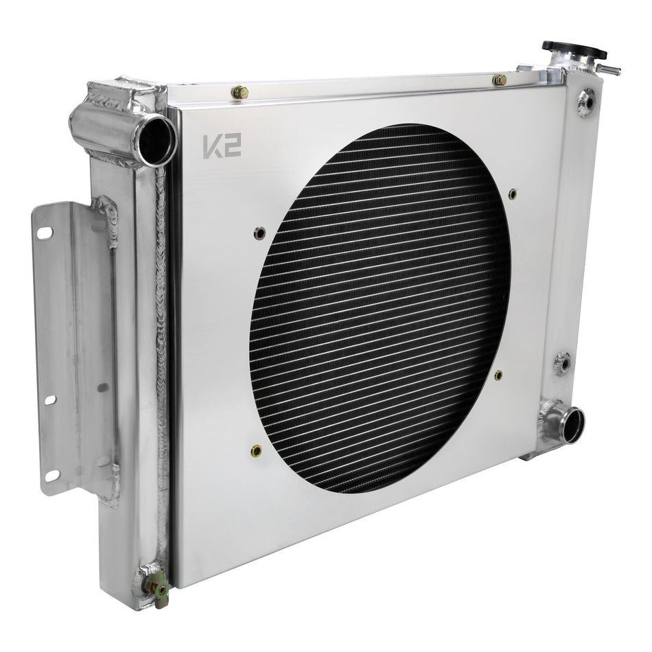 1967-1969 Chevrolet Camaro 4.1L L6 V8 3 Row Radiator with Fan Shroud