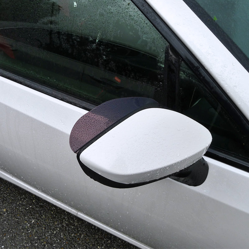 Universal Smoked PVC Plastic Side Mirror Visors - 2PC