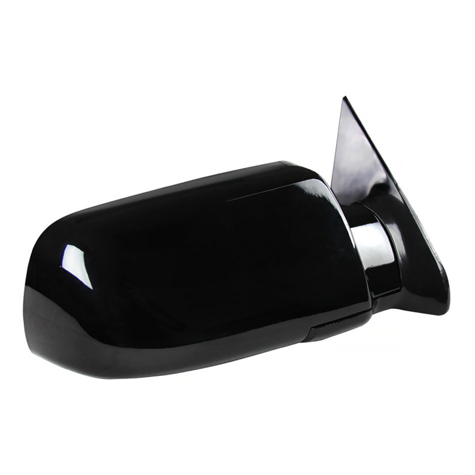 1988-1999 Chevrolet C/K Blazer/Tahoe GMC C10/Yukon Glossy Black Manual Adjustable Side Mirror - Passenger Side Only