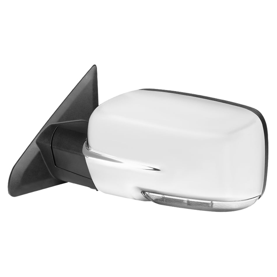 2013-2019 Dodge RAM Chrome Power Adjustable, Auto-Fold, & Heated Side Mirror w/ LED Turn Signal & Puddle Light - Driver Side Only