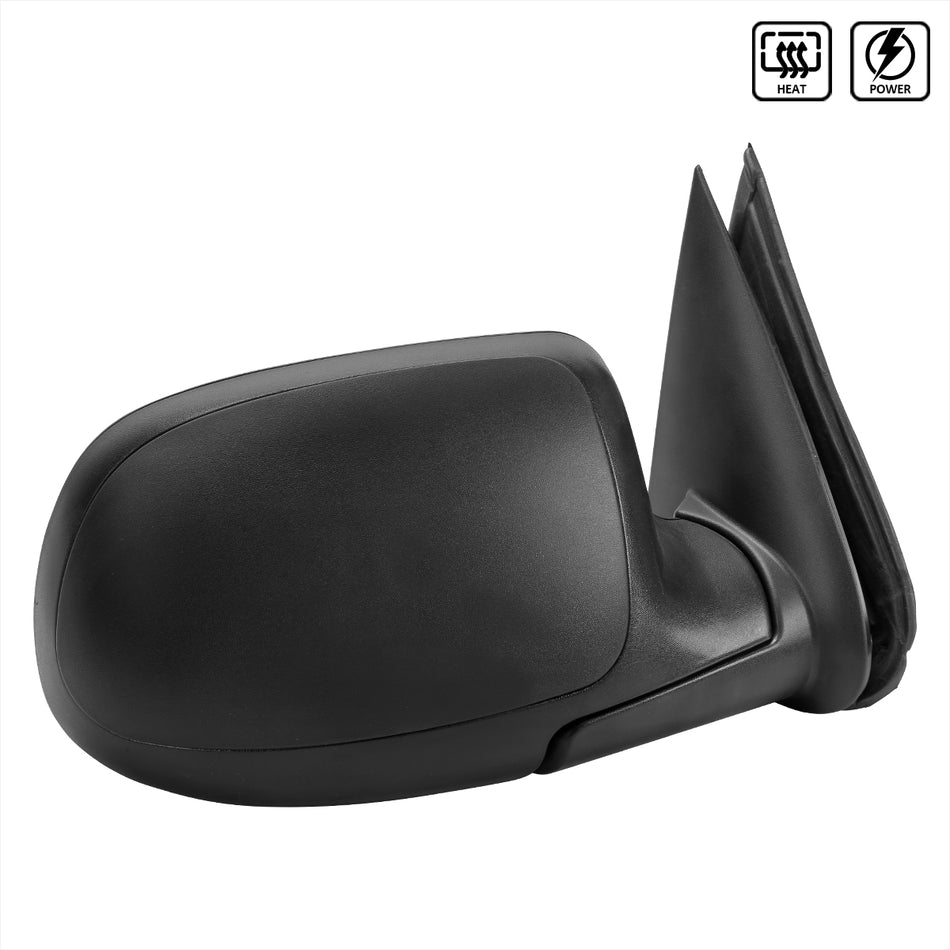 1999-2002 Chevrolet Silverado/Tahoe/Suburban GMC Sierra/Yukon Power Heated Matte Black Right/Passenger Side Mirror