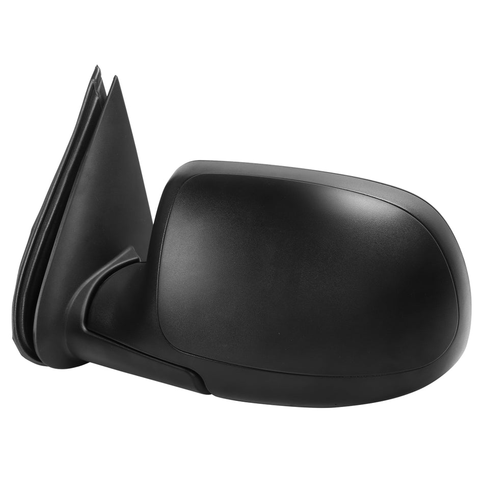1999-2002 Chevrolet Silverado/Tahoe/Suburban GMC Sierra/Yukon Manually Adjustable Matte Black Left/Driver Side Mirror