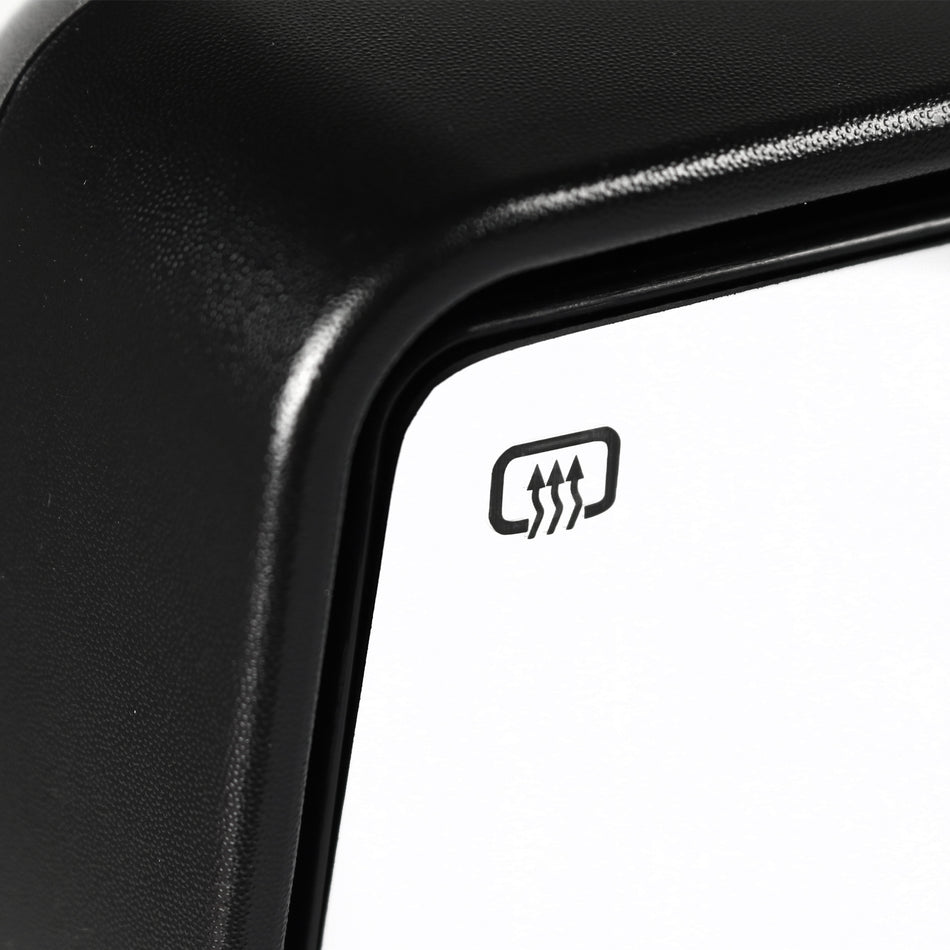 2004-2006 Ford F-150 Pickup Black Power Heated Towwing Mirrors with Amber LED Signal Lights