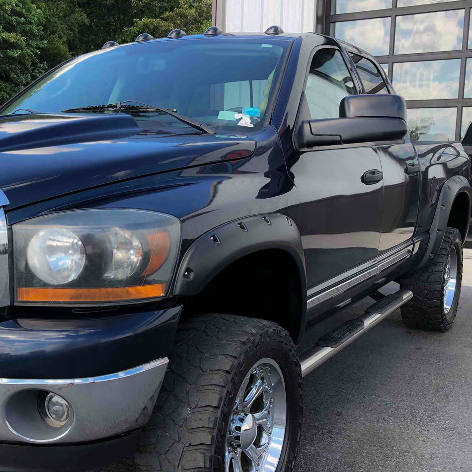 2002-2009 Dodge RAM Manual Adjustable & Foldable Towing Mirrors