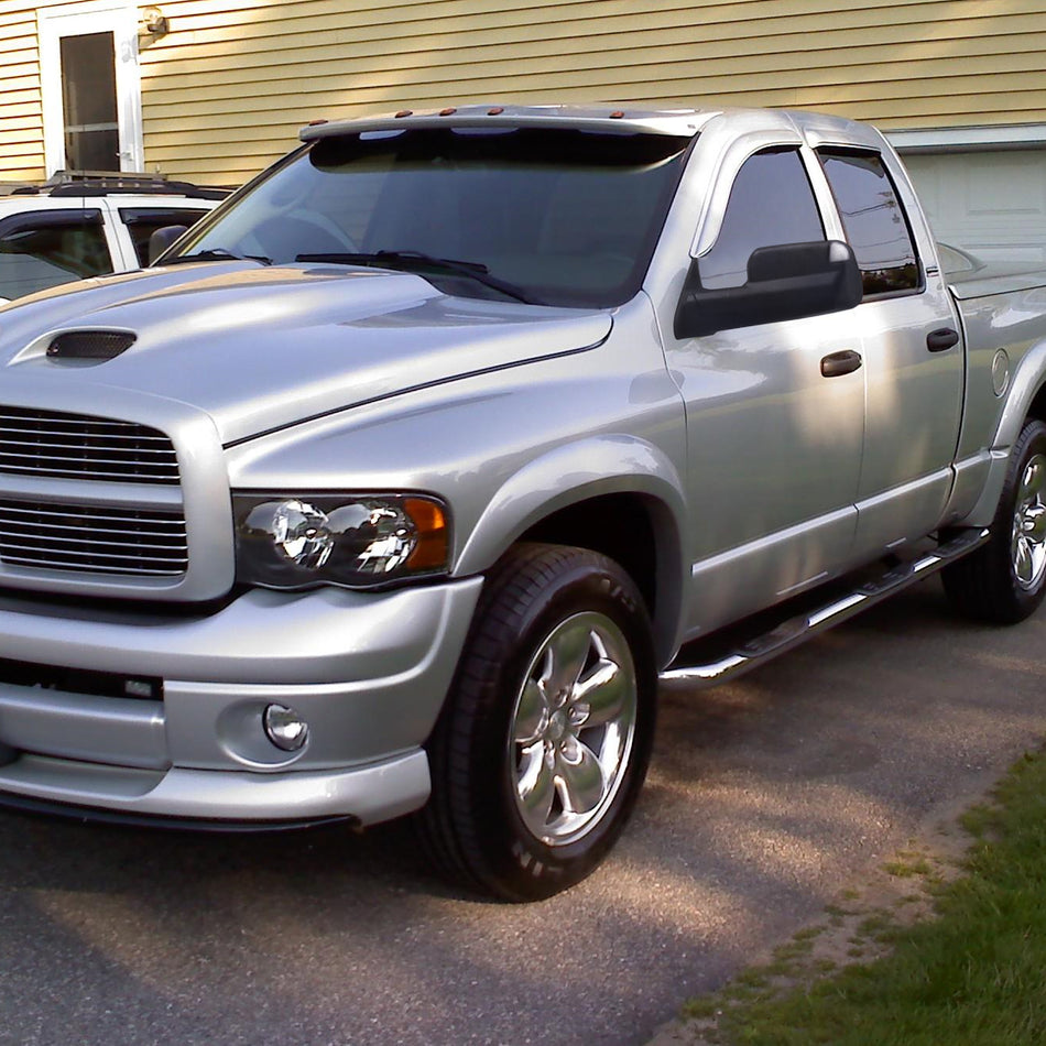 2002-2009 Dodge RAM 1500/2500/3500 Manual Adjustable & Foldable Side Mirrors w/ LED Turn Signal & Puddle Lights