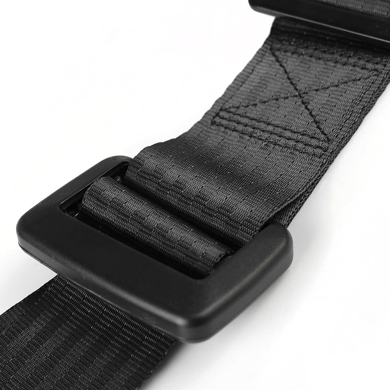 Universal Black 4 Point Racing Seat Belt Buckle Safety Harness - 2PC