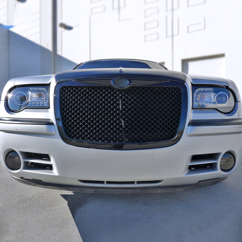 2005-2010 Chrysler 300 / 300C Glossy Black ABS Mesh Grille