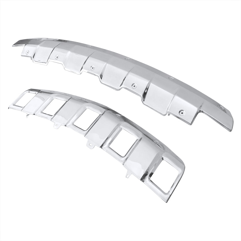 2006-2008 Mercedes Benz W164 ML350 Front & Rear Chrome Stainless Steel Skid Plate Kit