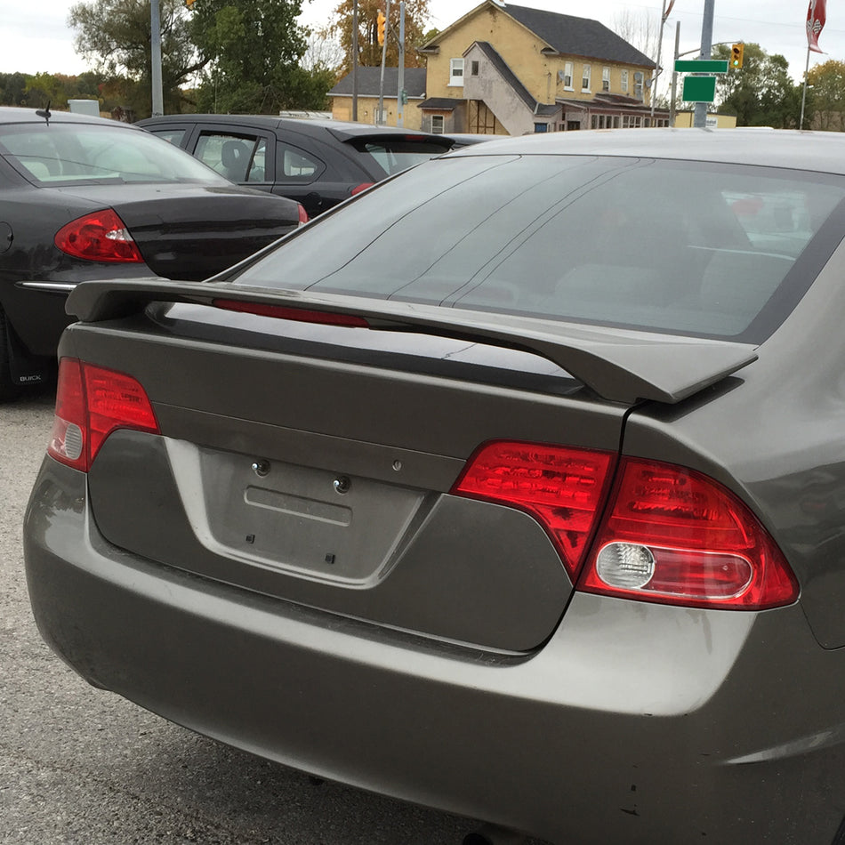 2006-2011 Honda Civic Sedan Grey Primer ABS OE Style Rear Trunk Spoiler Wing