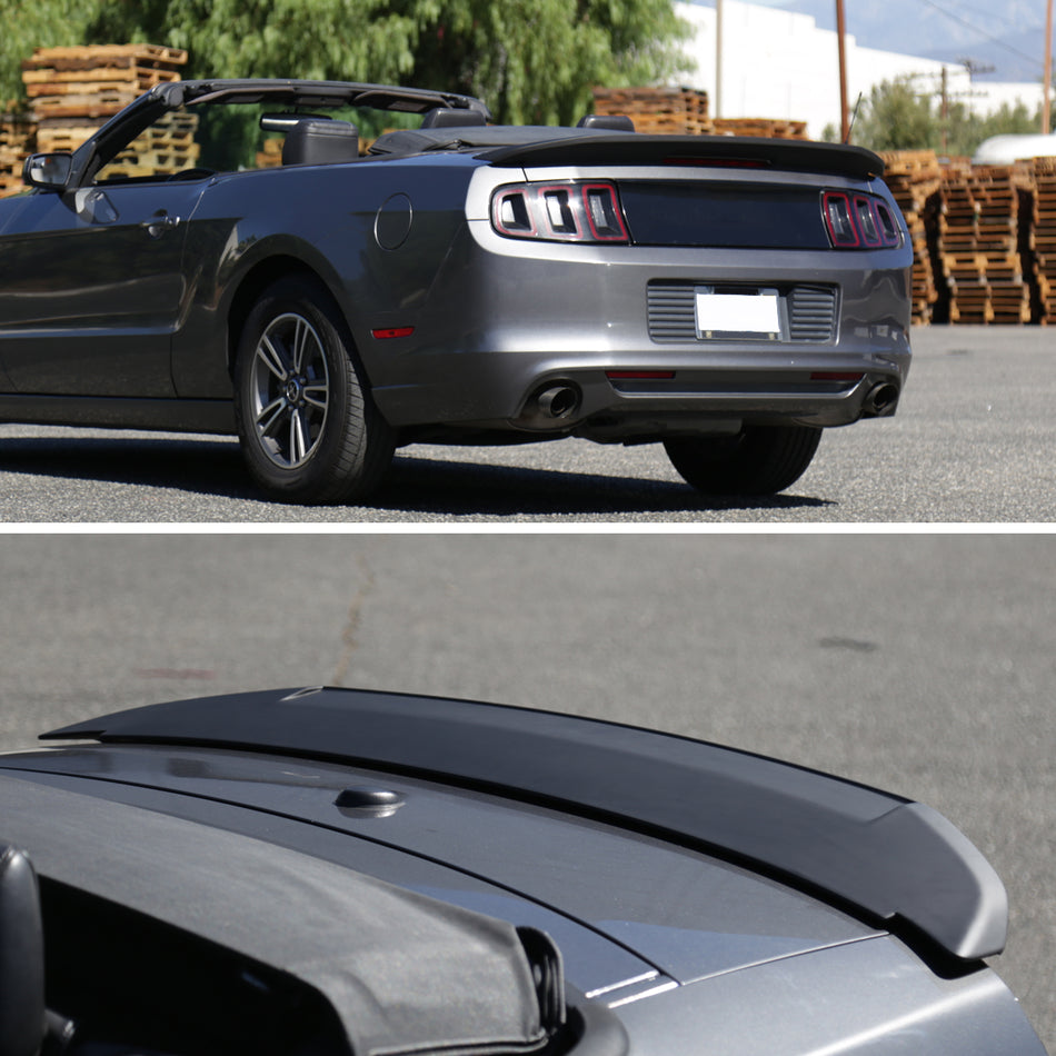 2010-2014 Ford Mustang Matte Black ABS Factory GT500 Style Rear Spoiler