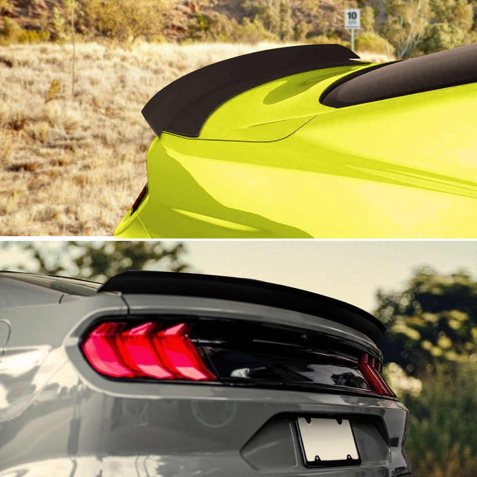 2015-2022 Ford Mustang Matte Black ABS Modern Style Rear Spoiler