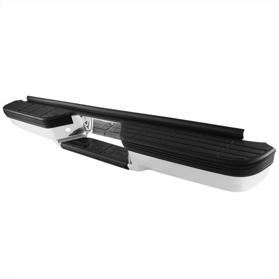 1988-2000 Chevrolet GMC C/K 1500/2500/3500 Fleetside Chrome Stainless Steel Replacement Rear Step Bumper
