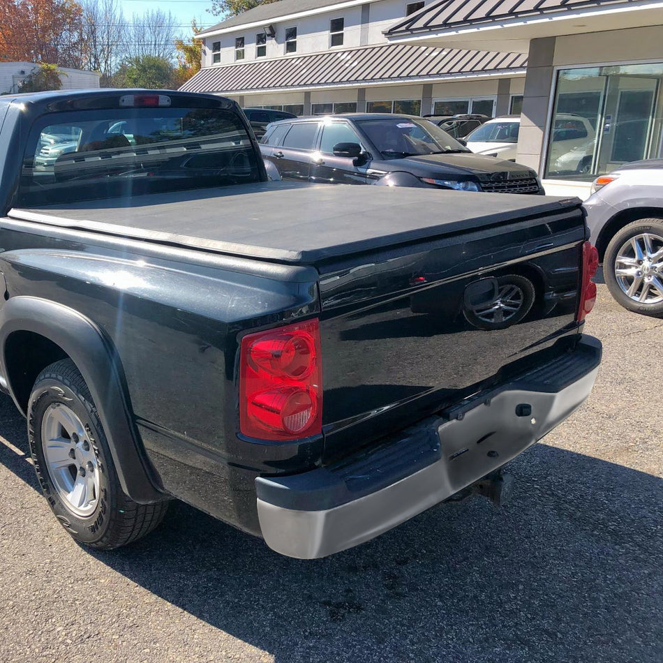 2005-2011 Dodge Dakota  Chrome Stainless Steel Factory Style Replacement Rear Step Bumper w/ License Plate Lamps