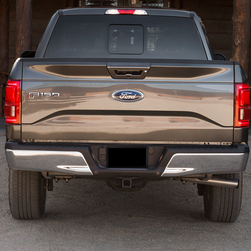 2015-2018 Ford F-150 Chrome Stainless Steel Factory Style Replacement Rear Step Bumper w/ License Lamps