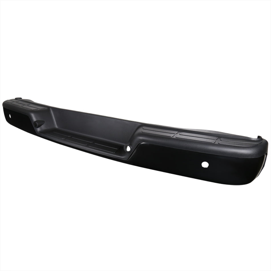 2013-2017 Chevrolet Express/GMC Savana Van Black Stainless Steel Factory Style Replacement Rear Step Bumper w/ Parking Sensor Hole