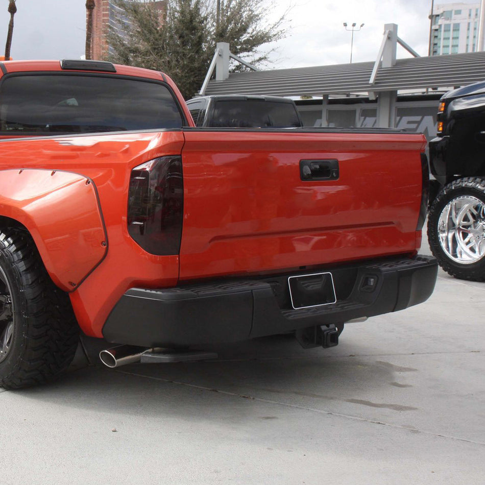2014-2018 Toyota Tundra Black Stainless Steel OEM Style Replacement Rear Step Bumper w/ License Lamp