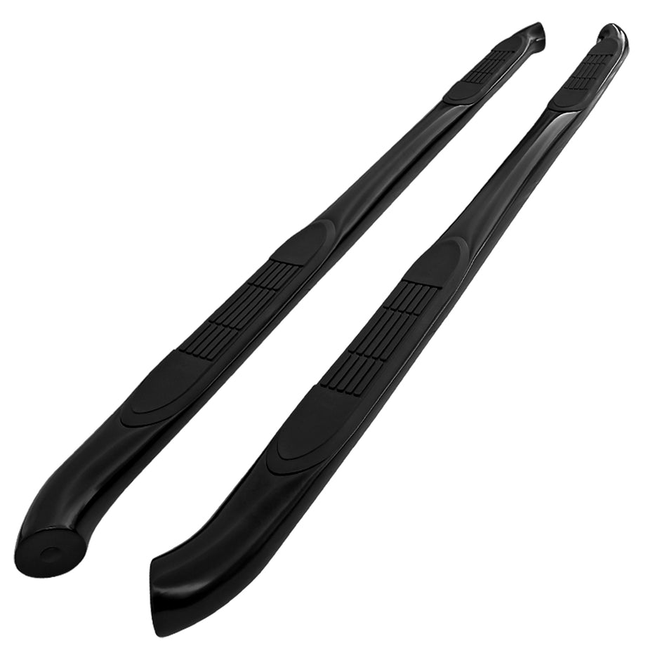 2007-2014 GMC Arcadia/ Buick Enclave/ Saturn Outlook/ Chevrolet Traverse 3" Black S/S Side Step Nerf Bars