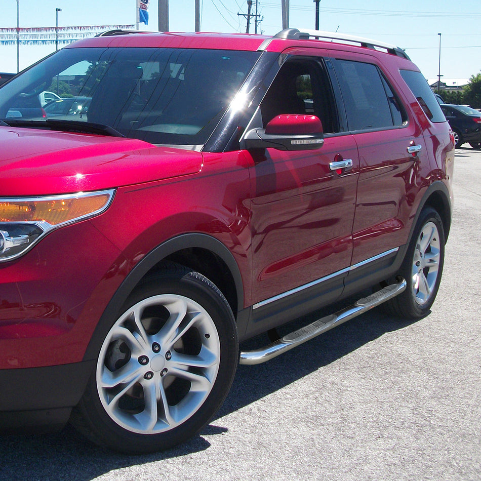 2011-2019 Ford Explorer 4DR 3" Chrome Stainless Steel Side Step Nerf Bars
