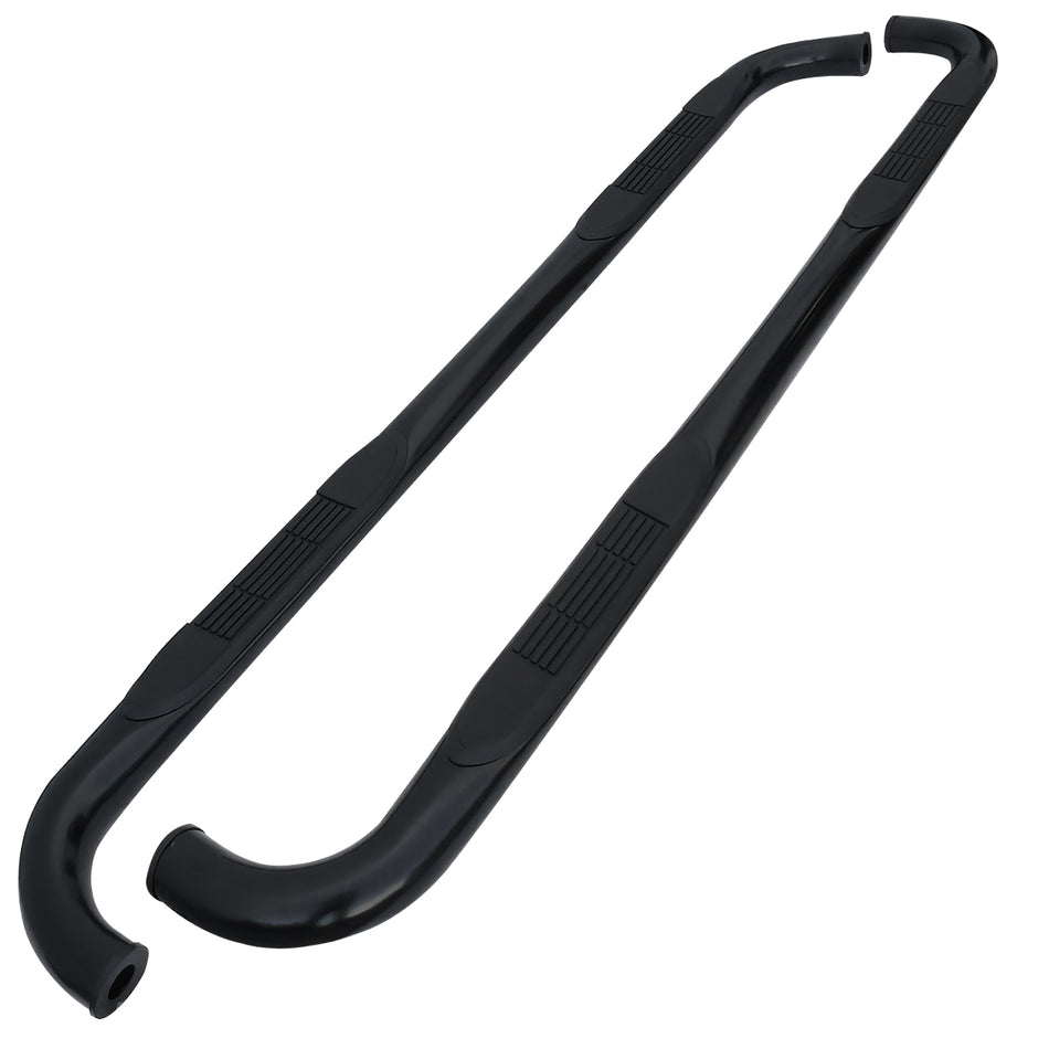 2001-2003 Ford F-150 Super Crew 3" Black Stainless Steel Side Step Nerf Bars