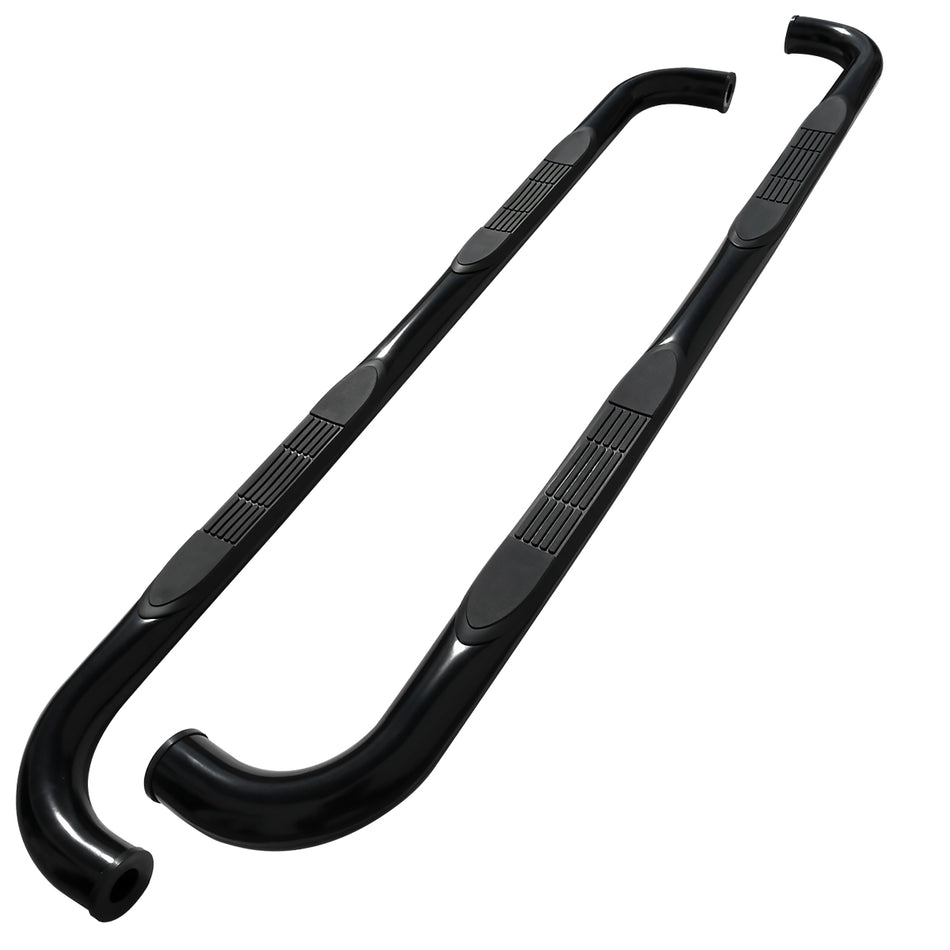 2004-2008 Ford F-150 Super Cab 3" Black Stainless Side Step Nerf Bars
