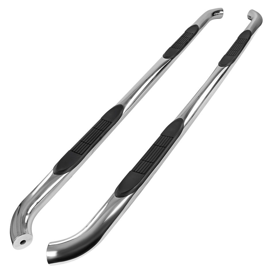 2015-2024 Ford F-150/F-250/F-350/F-450/F-550 SuperCab 3" Chrome Stainless Steel Side Step Nerf Bars
