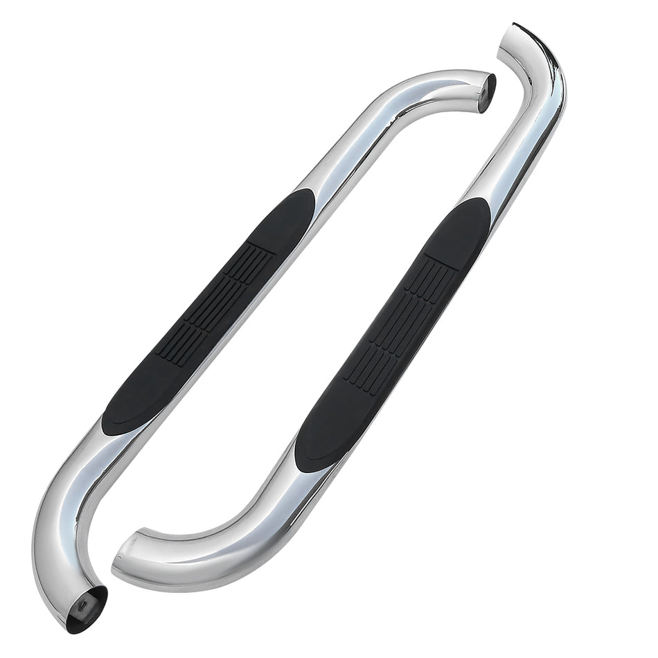 1999-2016 Ford F-250/F-350/F-450/F-550 Regular Cab 3" Chrome Stainless Steel Side Step Nerf Bars