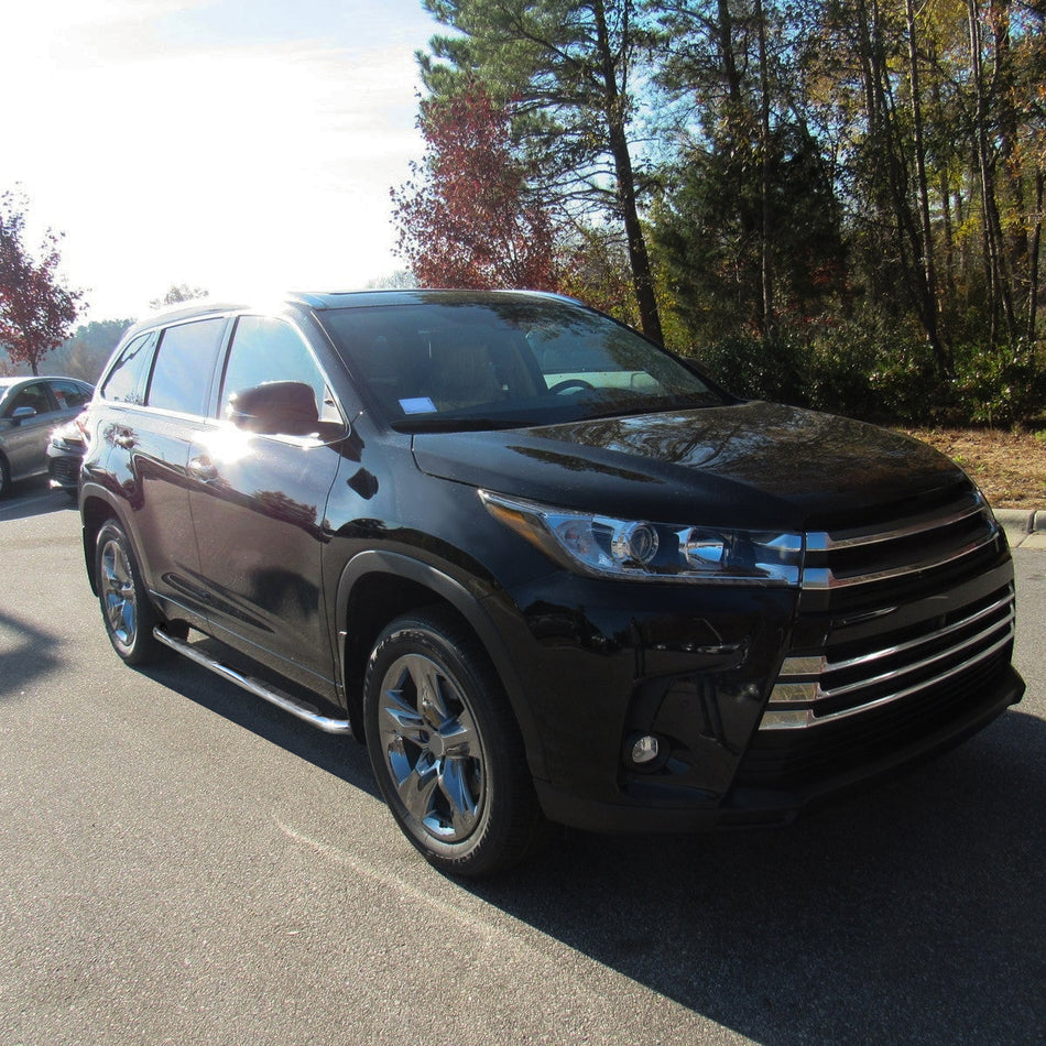2008-2019 Toyota Highlander Chrome Stainless Steel Side Step Nerf Bars