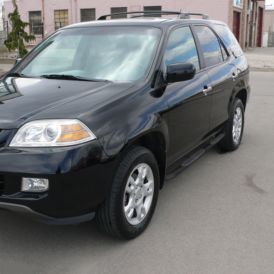 2001-2008 Acura MDX/Honda Pilot 3" Black Stainless Steel Side Step Nerf Bars