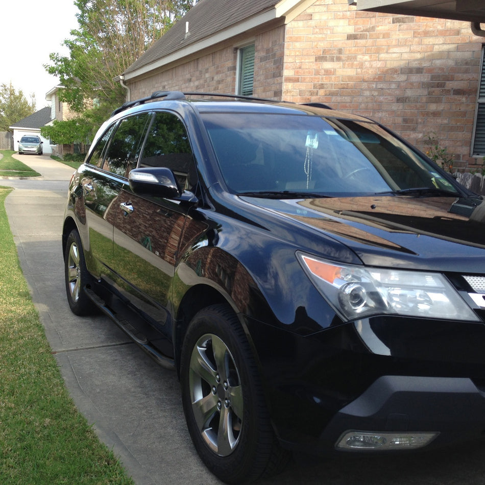 2007-2013 Acura MDX 3" Black Stainless Steel Side Step Nerf Bars