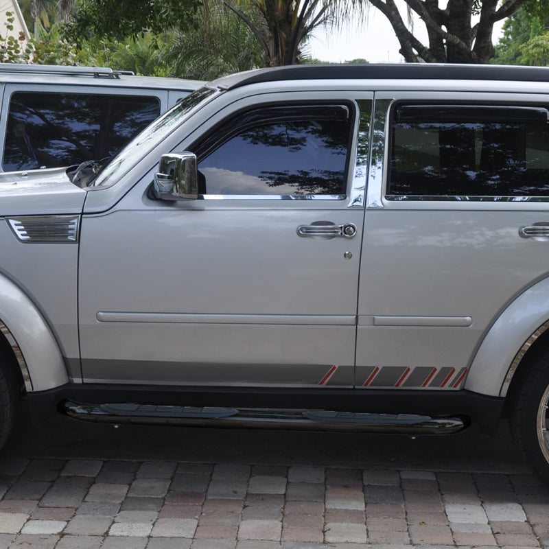 2007-2012 Dodge Nitro 3" Black Stainless Steel Side Step Nerf Bars