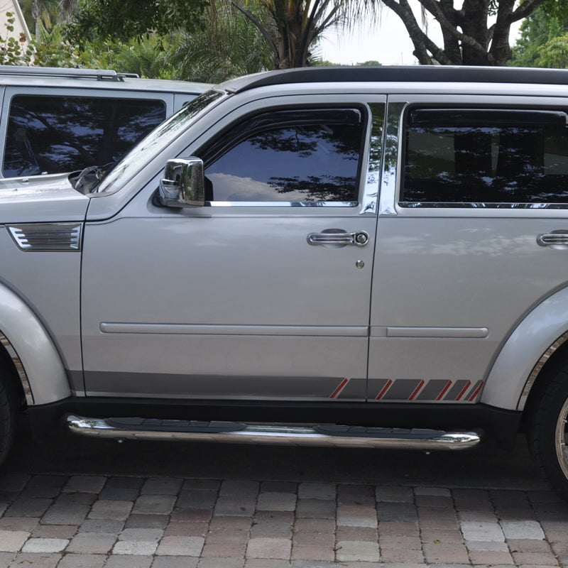 2007-2012 Dodge Nitro 3" Chrome Stainless Steel Side Step Nerf Bars