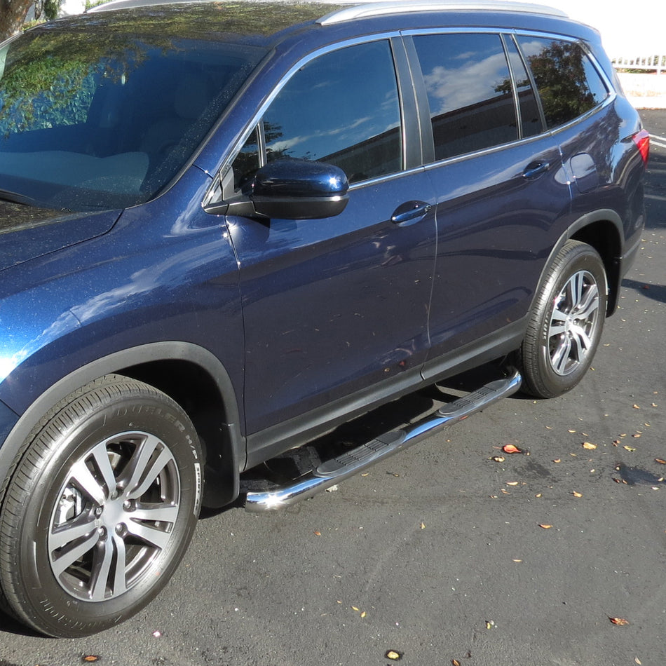 2016-2021 Honda Pilot 3" Chrome Stainless Steel Side Step Nerf Bars