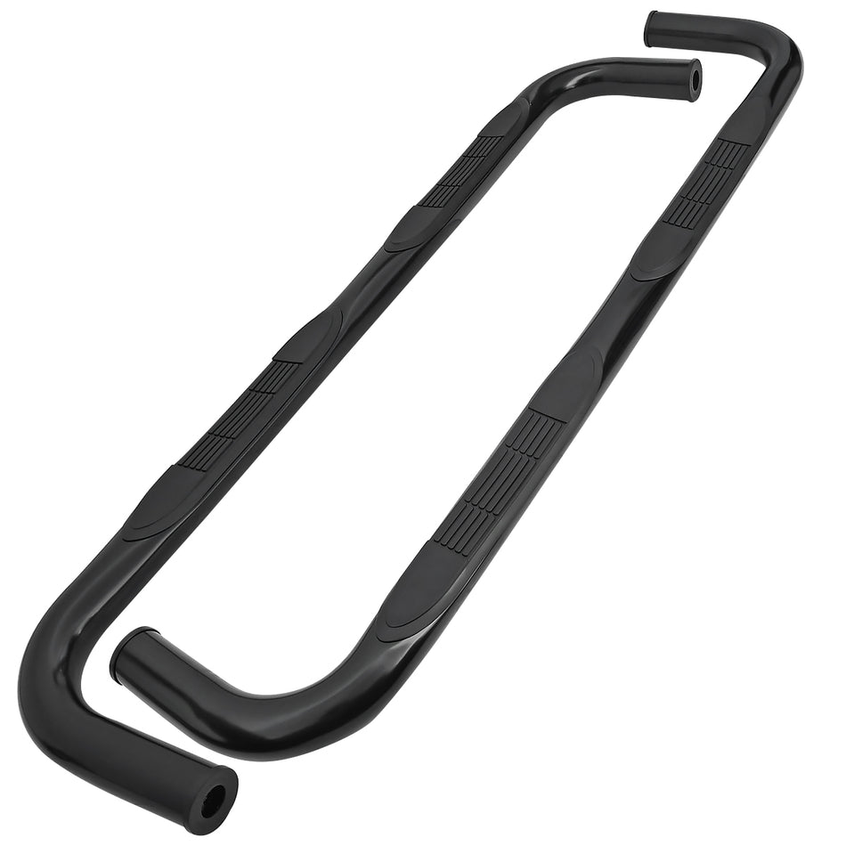1994-2002 Dodge RAM Quad Cab 3" Black Stainless Steel Side Step Nerf Bars