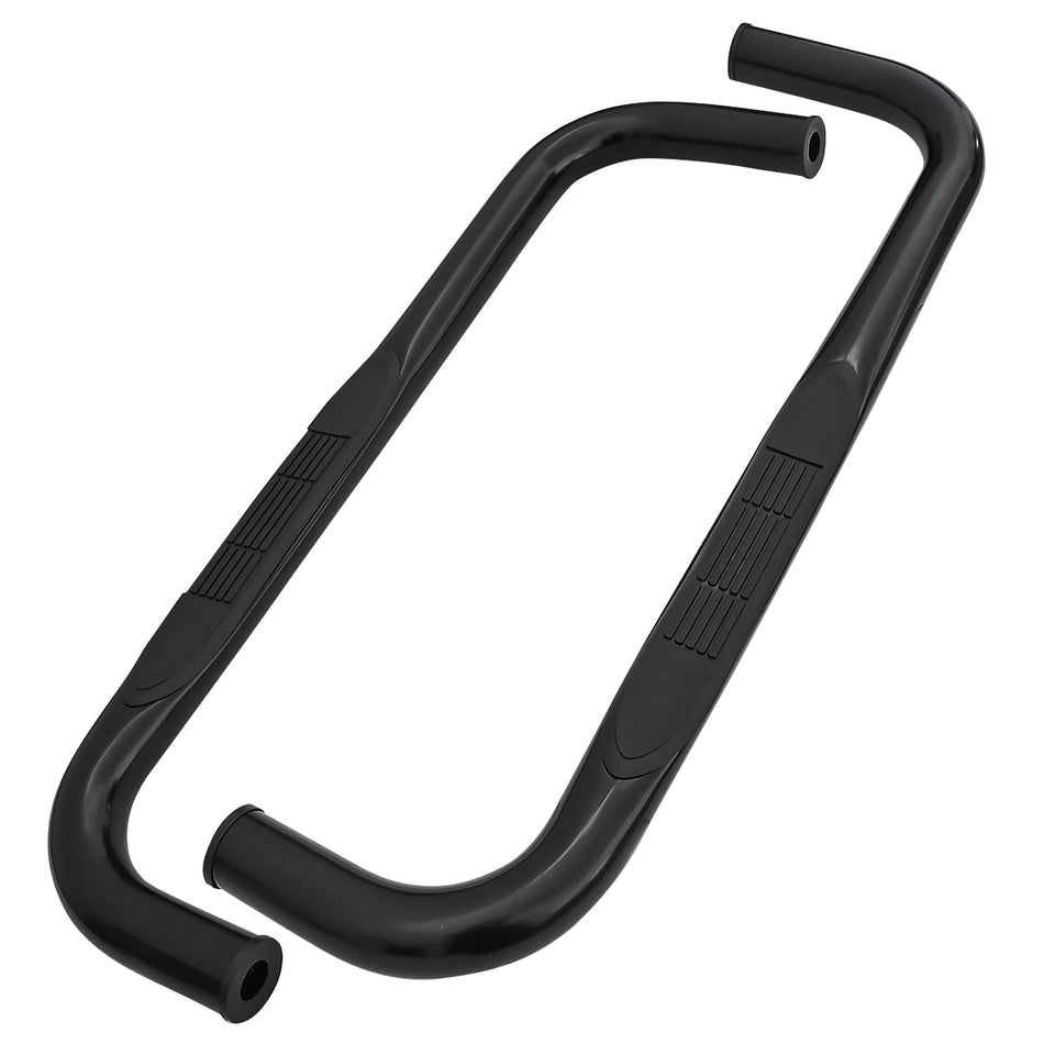 1994-2002 Dodge RAM Regular Cab 3" Black Stainless Steel Side Step Nerf Bars